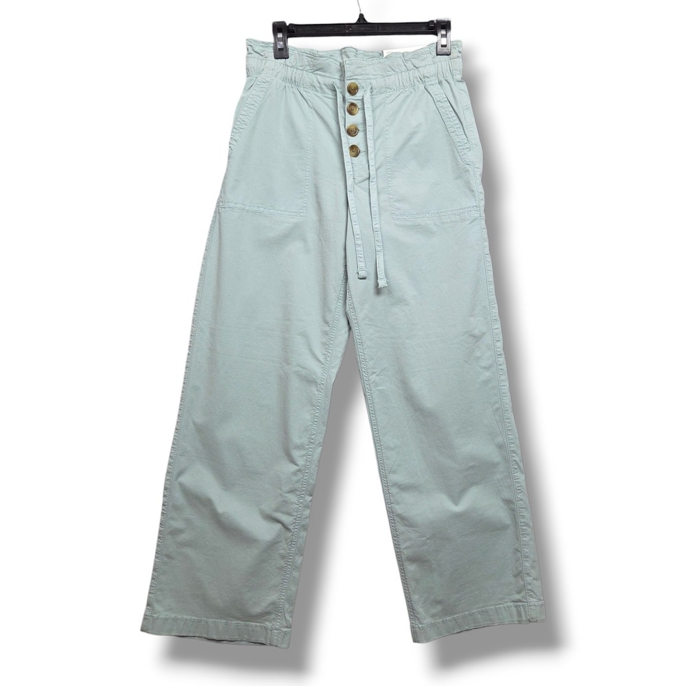 American Eagle Stovepipe Pants Womens XS Blue Stretch High Rise Button Fly